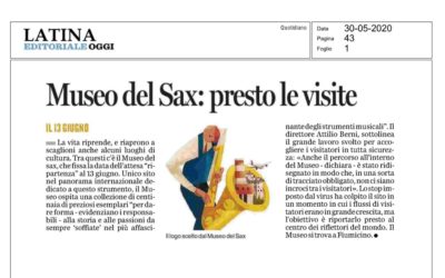 Sabato 13 Giugno riapre il Museo del Saxofono