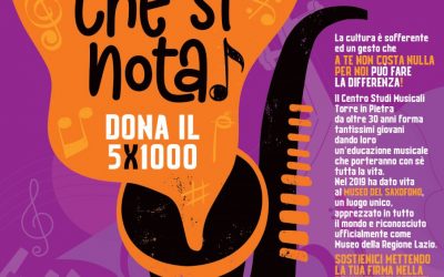 Dona il tuo 5X1000 a sostegno della Cultura